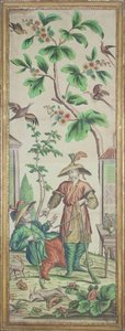 Carta da parati Chinoiserie da French School