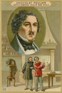 Carta commerciale di Chocolat Poulain, Louis Daguerre
