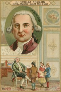 Carta commerciale Chocolat Poulain, Valentin Haüy