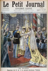 Battesimo della Granduchessa Tatiana di Russia, illustrazione per Le Petit Journal da French School