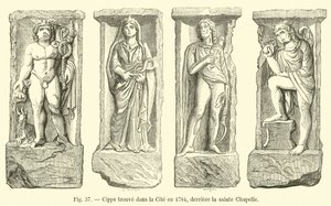 Cippo trovato nella Cité nel 1784, dietro la Sainte-Chapelle da French School