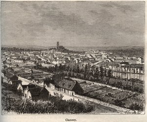 Clamecy - Nievre - Borgogna - incisione in 