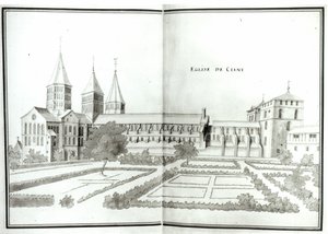 Abbazia di Cluny, dal Grand Atlas, t.2 da French School