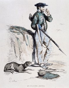 Guardia costiera XIX secolo di Soubon da French School