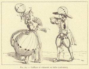 Acconciature e abiti al pallone (caricatura)