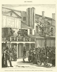 Collezione di M Baur, Una parata al boulevard du Temple verso il 1816