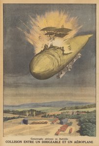 Collisione tra un dirigibile e un aeroplano in Austria da French School