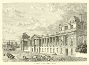 Colonnato del Louvre da French School