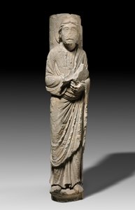 Figura colonnare di un apostolo, Châlons-sur-Marne, c.1180 da French School
