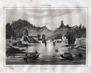 Como - Lago di Como - incisione da 