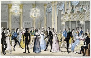 Ballo di società, inizio XIX secolo