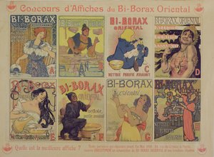 Concorso per il miglior poster pubblicitario del detergente francese Bi-Borax Oriental, 1898 da French School