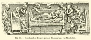 Conclamazione trovata vicino a Montmartre, rue Montholon da French School