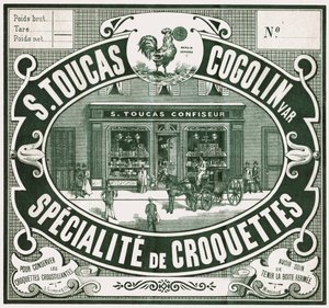 Facciata di una confetteria, c.1900 da French School