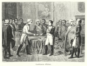 Conferenze di Erfurt (incisione) da French School