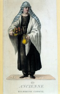 Suora copta in Egitto nel 18° secolo