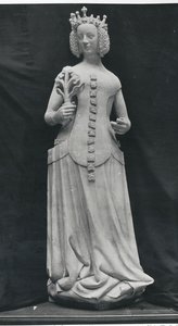 Copia di una statua di Isabella di Baviera (1371-1435)