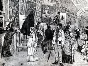 Copisti nella Grande Galerie del Louvre, c.1880