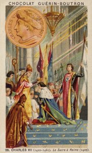 Incoronazione di Carlo VII di Francia a Reims da French School