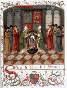 Incoronazione di Enrico VI a Parigi nel 1431 da French School