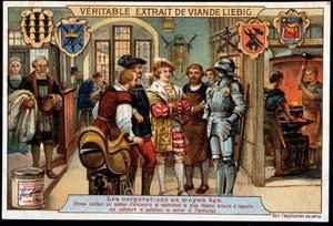 Corporazioni nel Medioevo: Principe che visita un
