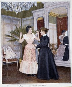 Sessione di prova del corsetto da Léoty da French School