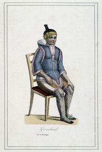 Costume del Greenland - in “Album des voyages, les peuples de la terre” di Abbé Paul Jouhanneaud