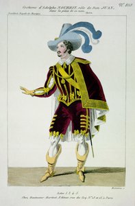 Costume per Adolphe Nourrit nel ruolo di Don Giovanni nell