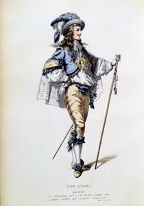 Costume per il personaggio di Don Giovanni nella scena 2 dell