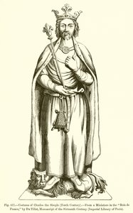 Costume di Carlo il Semplice da French School