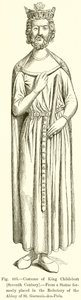 Costume del re Childeberto da French School