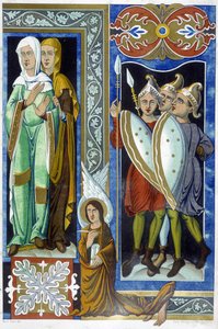 Costumi del IX secolo, illustrazione da 