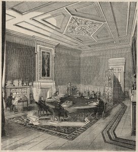 Cour des comptes - salle des comités - Incisione in "Tableau-de-Paris" di Edmond Texier 1852 da French School