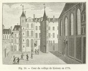 Cortile del collegio di Lisieux nel 1779