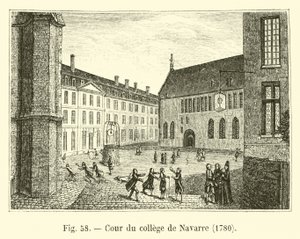 Cortile del collegio di Navarre, 1780