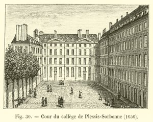 Cortile del collegio di Plessis-Sorbonne, 1656