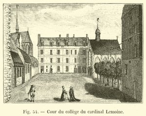 Cortile del collegio del cardinale Lemoine