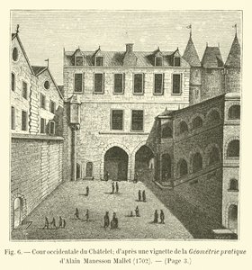 Corte occidentale del Chatelet da French School