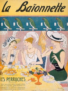 Illustrazione di copertina della rivista La Baionnette, 1914-18 da French School