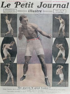 Copertina di Le Petit Journal con il combattimento tra Carpentier e Dempsey, 1921
