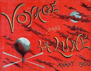 Copertina del libro "Voyage dans la lune avant 1900" di A. de Ville d
