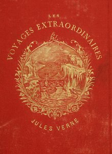 Copertina della collezione "I Viaggi Straordinari" di Jules Verne. Fine del XIX secolo.