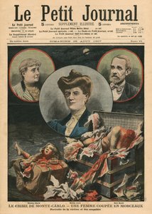 Crimine di Monte Carlo, una donna fatta a pezzi, illustrazione da 