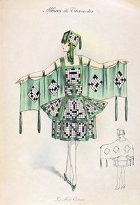 Costume da cruciverba, c.1920 da French School