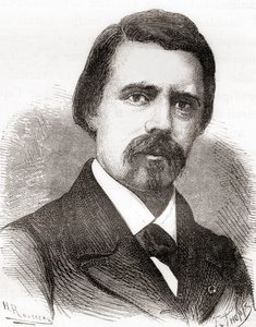 David Edward Hughes, da Les Merveilles de la Science, pubblicato c.1870 da French School