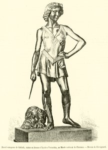 Davide vincitore di Golia, statua in bronzo di Andrea Verrocchio, al Museo nazionale di Firenze