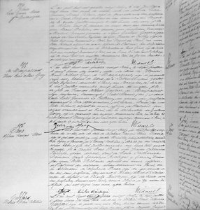 Certificato di morte di Guy de Maupassant (1850-93) 7 luglio 1893 (dettaglio) da French School