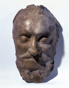 Maschera mortuaria di Enrico IV (1553-1610) Re di Francia da French School