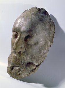 Maschera mortuaria di Enrico IV (1553-1610) Re di Francia da French School
