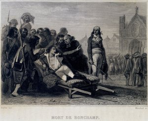 Morte di Bonchamp (1793) - in "Rivoluzione francese" di Thiers, XIX secolo da French School